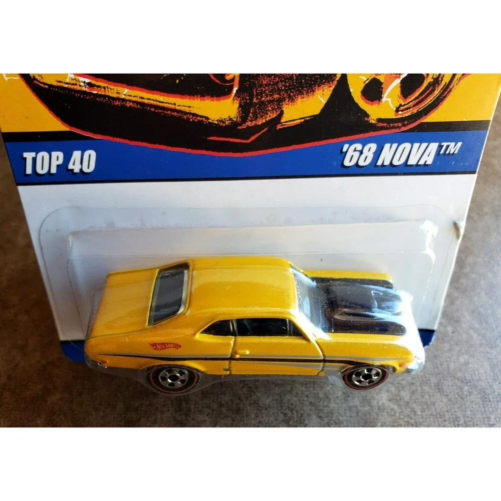 2008 Hot Wheels '68 CHEVY NOVA Pearl Yellow Since '68 Top 40 #13/40 1:64 RL2 5SP